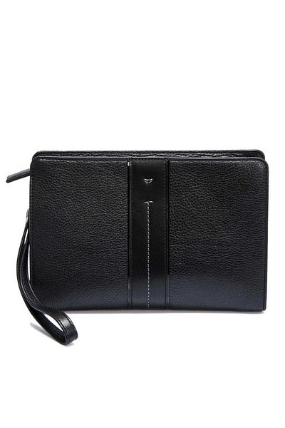 Tergan Черна кожена мъжка чанта тип клъч - S1pc00002177-a6f