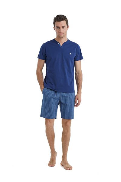 Blackspade Fishtory Free - Σετ ανδρικές πιτζάμες μπλε 40513