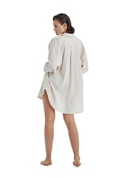 Blackspade Γυναικείο πουκάμισο 10528 - Κρεμ