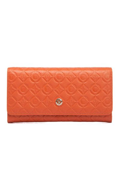 Tergan Orange Leather Women's Wallet - S1Cb00005783-L7E