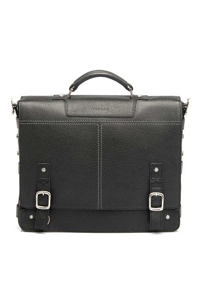 Tergan Black Genuine Leather Unisex Briefcase - S1Ev 00021250 -A41