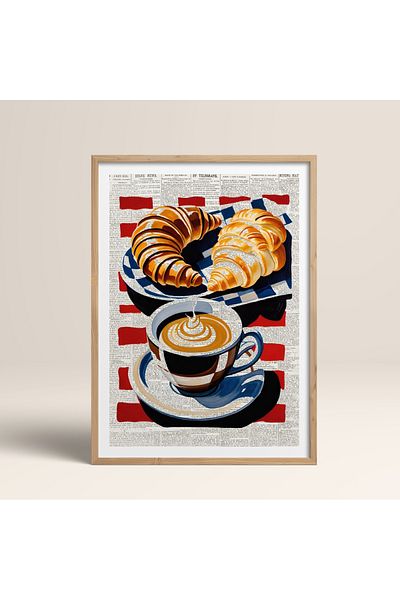 HOMEPACK Единична картина в дървена рамка, единичен плакат, картина TK/1004