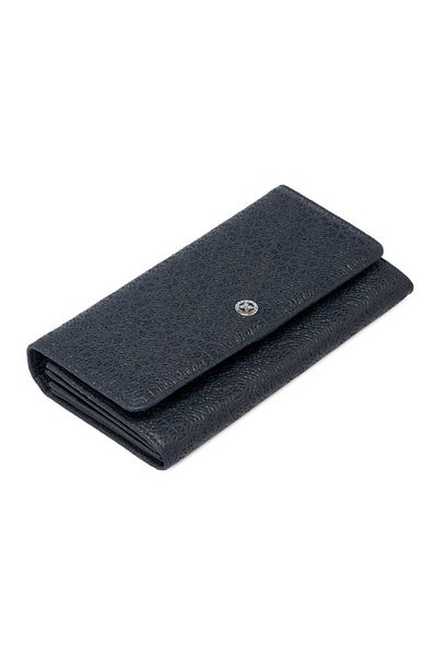 Tergan Navy Blue Leather Women's Wallet - S1Cb 00005787 -A38