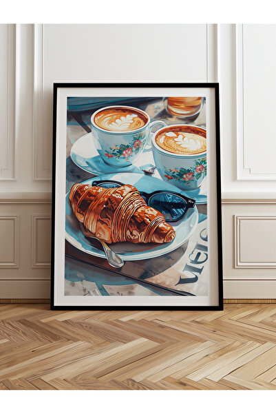 HOMEPACK Tekli Ahşap Çerçeveli Tablo Tek Parça Poster Tablo TK/1010