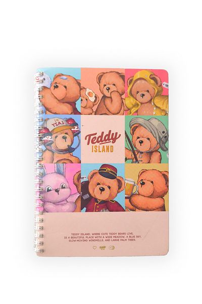 YOYOSO Caiet cu rigle A5 Teddy Island 68 coli