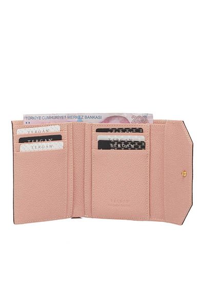 Tergan Pink Genuine Leather Women's Wallet - S1Cb 00005809 -S2E