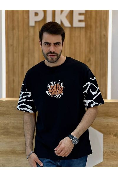 PENTHİLUS Unisex Casual Short Sleeve Letter Print Back Decoration T-Shirt Summer Autumn Casual