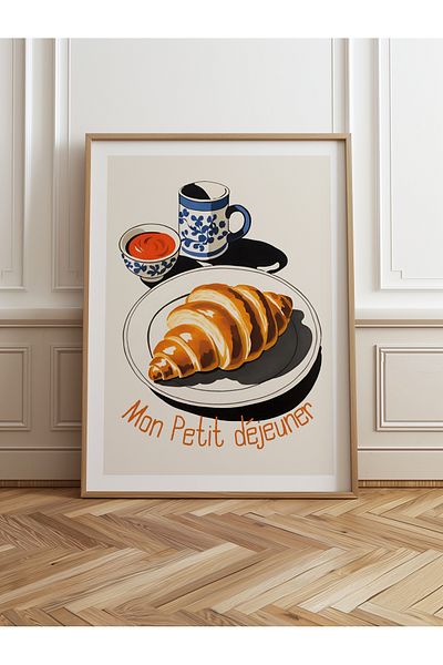 HOMEPACK Единична картина в дървена рамка, единичен плакат, картина TK/1008