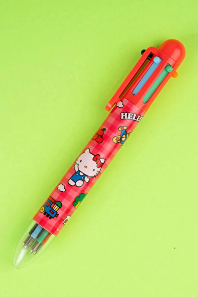 Miniso Hello Kitty'nin Renkli Dünyası - 6 Renkli Çoklu Kalem