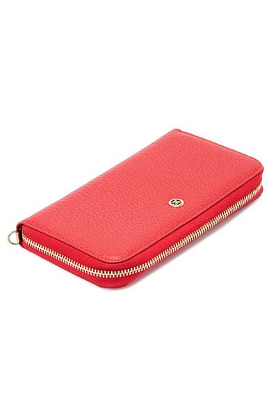 Tergan Red Leather Women's Wallet - S1Cb 00005734 -B68