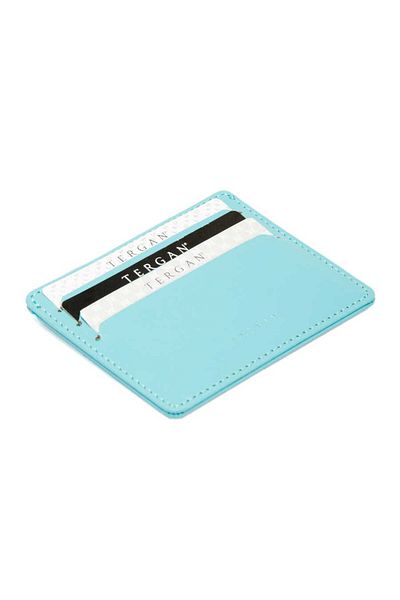 Tergan Suport pentru carduri de credit unisex din piele naturală albastră - S1kk 00001050 -m48