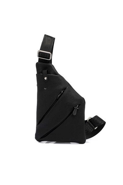 Tergan Black Genuine Leather Men's Crossbody Bag - S1Ac 00021439 -A6F