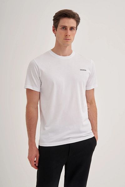Cazador Μπλουζάκι Jazz 4233 Crew Neck Regular Fit Βαμβακερό μονόχρωμο μπλουζάκι