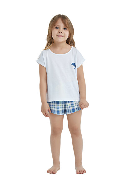 Blackspade Kız Çocuk Pijama - Set 60436 - Beyaz