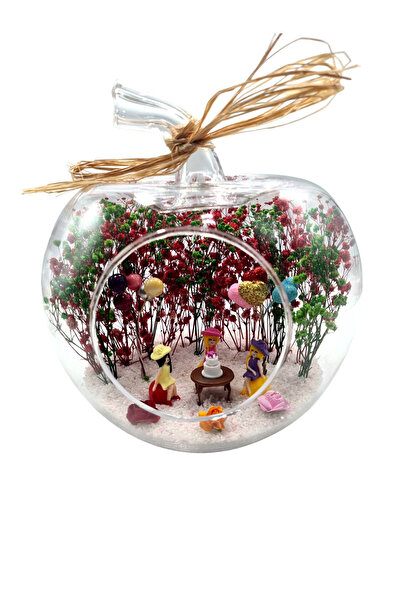 Genel Markalar Teraryum Elma Cam Fanus Iyi Ki Doğdun Canım Arkadaşım Hediyelik Doğum Günü