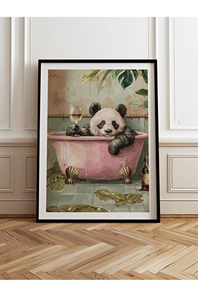 HOMEPACK Tekli Ahşap Çerçeveli Tablo Tek Parça Poster Tablo TK/980