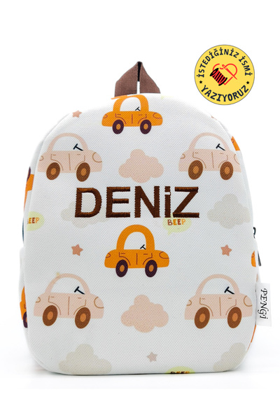 PENGİ [ İSTEDİĞİNİZ İSMİ YAZIYORUZ ] BEEP BEEP 0-8 Yaş Çocuk Sırt Çantası, An...