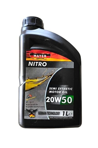 OEM Mayer Nitro 20w50 Yarı Sentetik Motor Yağı 1lt