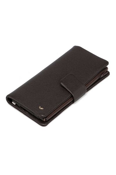 Tergan Brown Leather Women's Wallet - S1Cb 00005727 -A7P