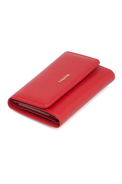 Tergan Red Leather Women's Wallet - S1Cb 00005730 -A86