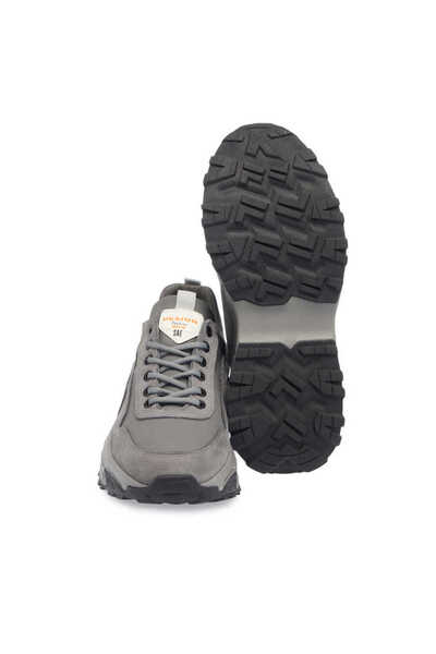 Tergan Gri Hakiki Deri Erkek Sneaker - E23S1AY56387-B43