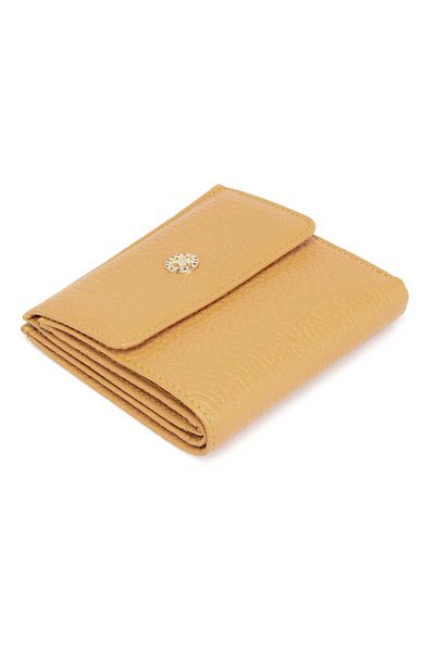 Tergan Women's Yellow Leather Wallet - S1Cb 00005627 -H28