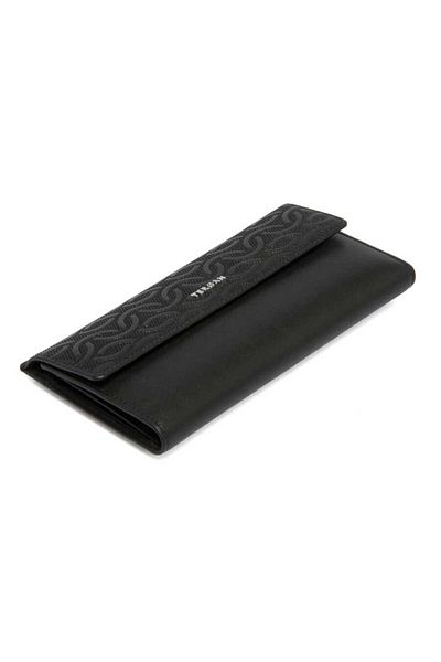 Tergan Women's Black Leather Wallet - S1Cb 00005793 -C59
