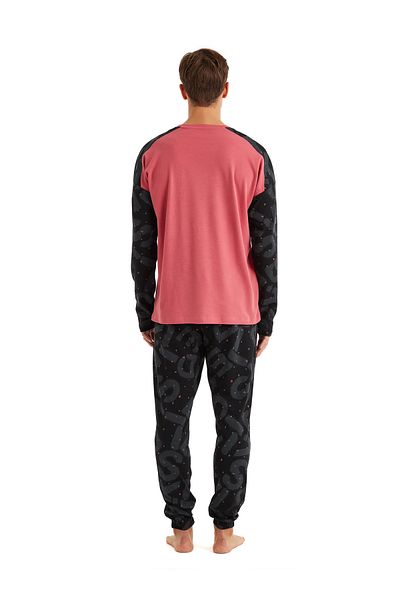 Blackspade Men's Pajama Set 40599 - Red