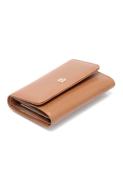 Tergan Tan Leather Women's Wallet - S1Cb 00005730 -H51