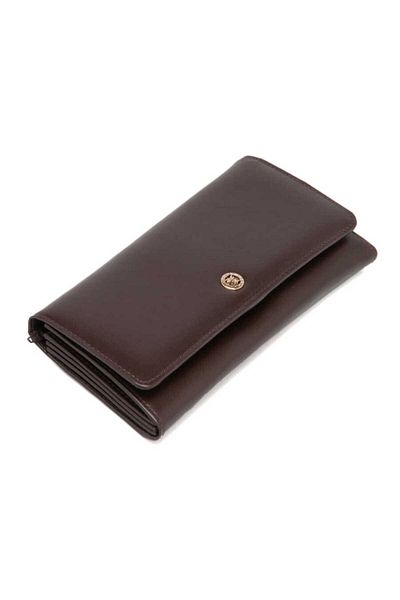 Tergan Brown Leather Women's Wallet - S1Cb 00005584 -B07