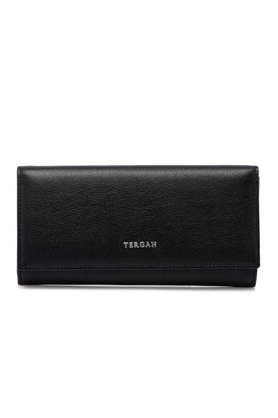 Tergan Black Genuine Leather Women's Wallet - S1Cb 00005807 -A85