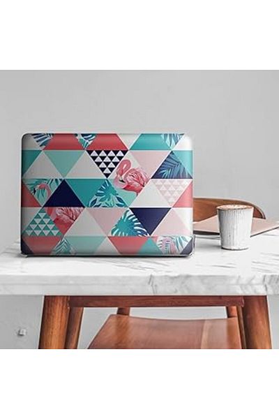 Mu Art Ahşap Artikel Flamingo Triangular Pattern Notebook Sticker