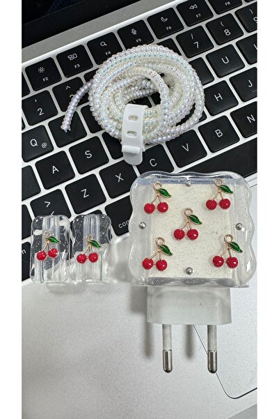 KVK PRİVACY 18W/20W/25W Uyumlu Şarj Kılıfı, Şarj Kablosu Örme Aparatı, Kablo ...