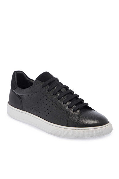 Tergan Siyah Hakiki Deri Erkek Sneaker - E24I1AY56729-A41