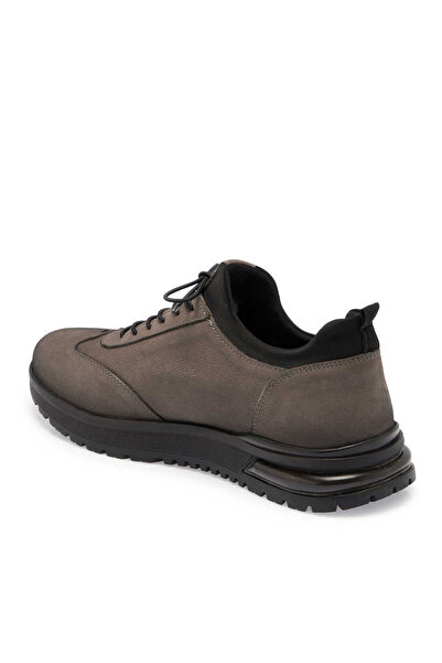 Tergan Gri Hakiki Nubuk Deri Erkek Sneaker - E24S1AY57028-A40