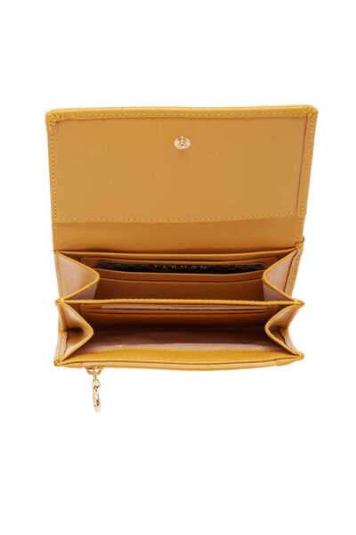 Tergan Sarı Deri Kadın Cüzdan - S1cb00005815-l6ı