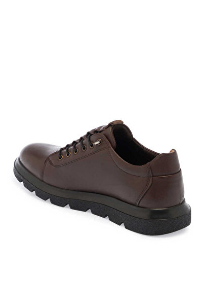 Tergan Kahve Hakiki Deri Erkek Sneaker - E24S1AY57010-A24
