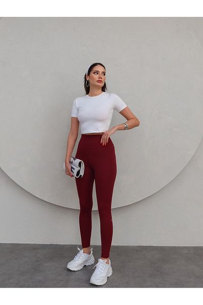 ESRAHELVACI Leggings Org cu talie înaltă
