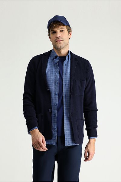 Kiğılı Comfortable Cut Cotton Knitwear Cardigan