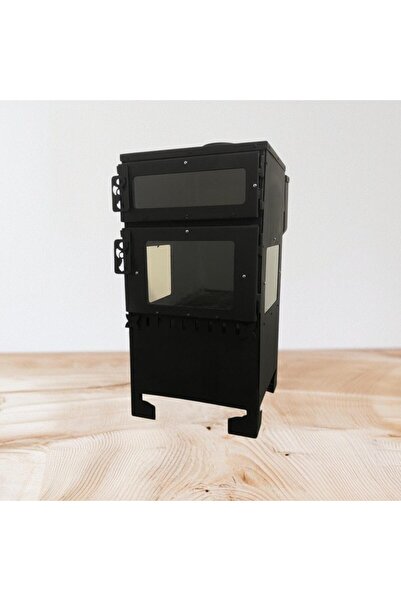 Tek Tasarım Fırınlı Şömine Pelet Sobası