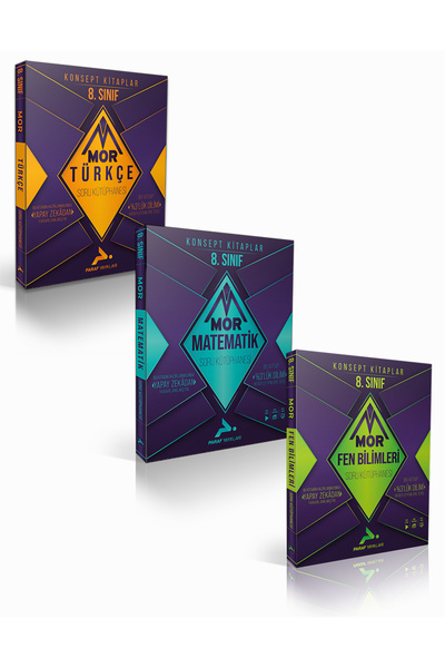 paraf yayınları Paraf Yayınları 8. Sınıf Mor Türkçe, Matematik, Fen Bilimleri...