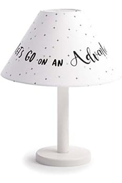 Funna Baby غطاء مصباح مكتوب باللون الرمادي