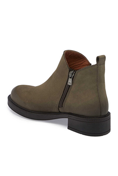 Tergan Yeşil Nubuk Deri Kadın Casual Bot - K24k1bt67508-g98