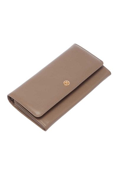 Tergan Beige Leather Women's Wallet - S1Cb 00005584 -J38