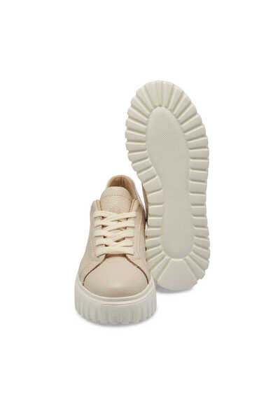 Tergan Bej Hakiki Deri Kadın Sneaker - K24S1AY67595-B19