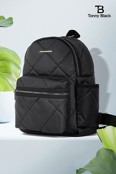Tonny Black Originální dámský velkoobjemový komfortní 4-komorový cestovní školní batoh pro každodenní použití