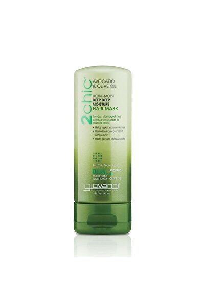 Giovanni 2chic Ultra Moist Deep Moisture Hair Mask, Infused With Avocado & Olive Oil, 250 ml