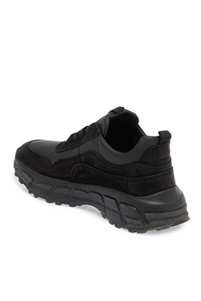 Tergan Siyah Hakiki Deri Erkek Sneaker - E23S1AY56387-A23