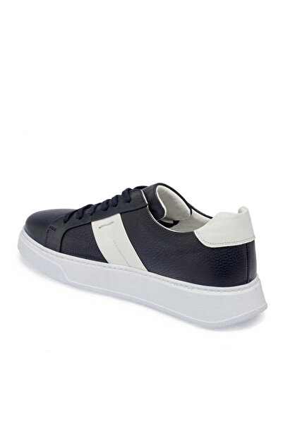 Tergan Lacivert Hakiki Deri Erkek Sneaker - E24I1AY56840-A31