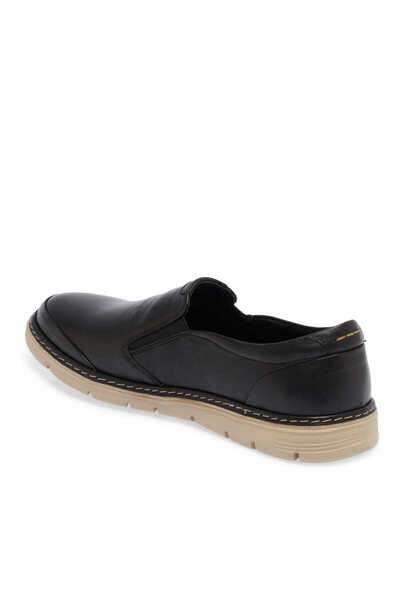 Tergan Siyah Hakiki Nubuk Deri Erkek Casual Ayakkabı - E24I1AY56762-A23